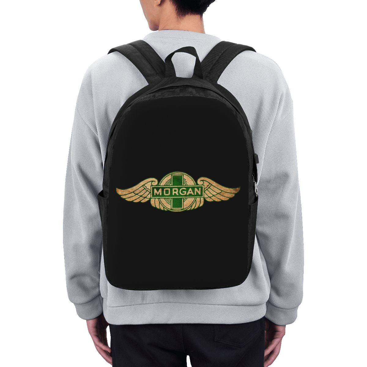 Laptop Bag - モーガンモーターカーカンパニー バックパック トラベルノートブックバッグ コンピューター 大学生 スクールバッグ