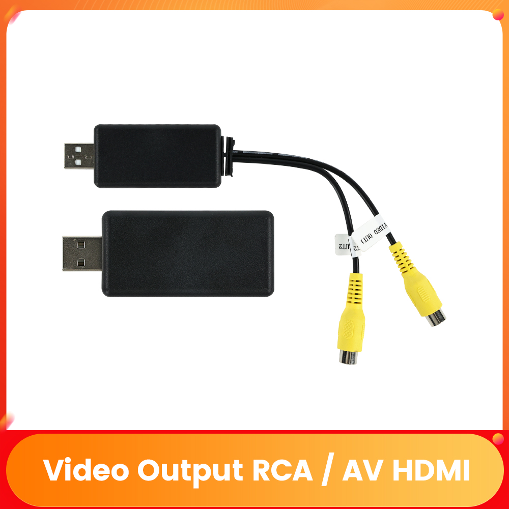 Hdmi Cable - USB - CVBS RCAビデオ出力アダプターボックス HDMIインターフェース Androidカーラジオ用モニター接続ディスプレイデバイス