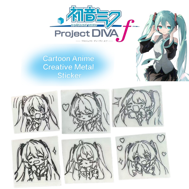 初音ミクのアニメキャラクターシリーズの金属製ステッカー。ノー - Laptop Accessories & Repair Jagtap Dairy Pimple Nilakh Pimpri Chinchwad Maharashtra のレビューと価格
