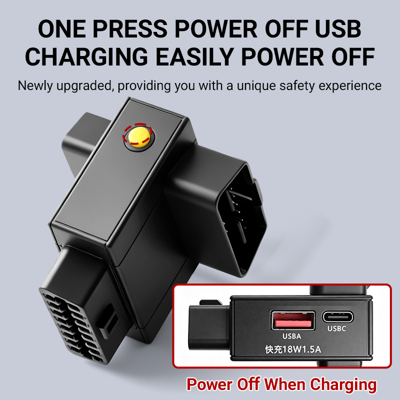 OBD2 スプリッターアダプター（1対2）、18W急速充電対 - Usb C Hub のレビューと価格