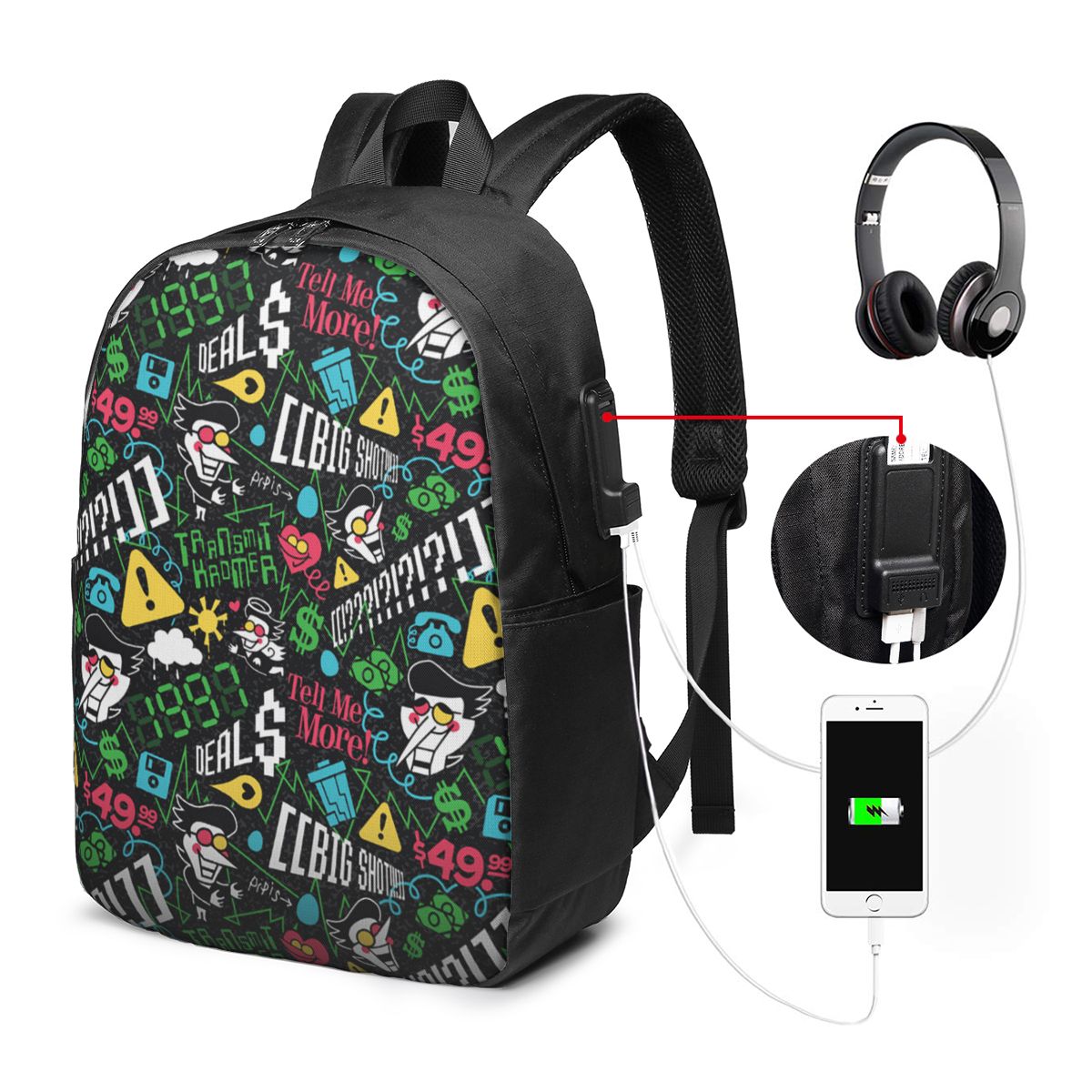 Deltarune SPAMTON G バックパック旅行ノー - Laptop Bag のレビューと価格