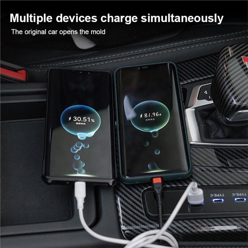 USB Type-C急速充電器スプリッター アウディQ5L  - Usb C Hub のレビューと価格