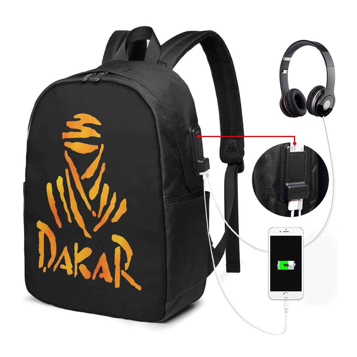 ダカールラリーバイクバックパック旅行ノートブックバッグコンピ - Laptop Bag のレビューと価格