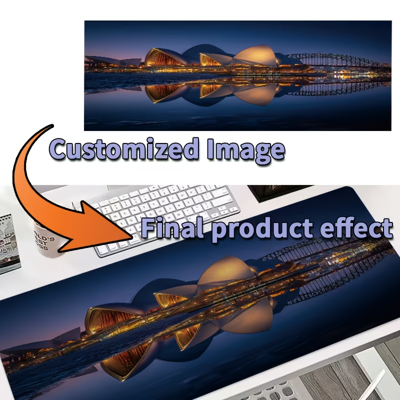 カスタムデザインマウスパッド、写真入り大型デスクマット、ゲー - Laptop Mouse のレビューと価格