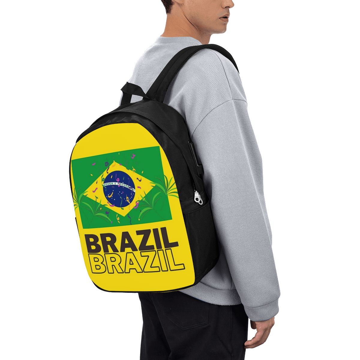 ブラジル国旗バックパック旅行ノートブックバッグコンピュータ大 - Laptop Bag のレビューと価格